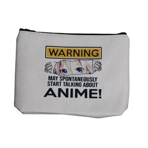 Warning‎ May Spontaneously Start Talking About Anime Makeup Bag